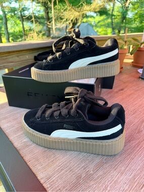 Fenty Pumas Black Suede size 6.5